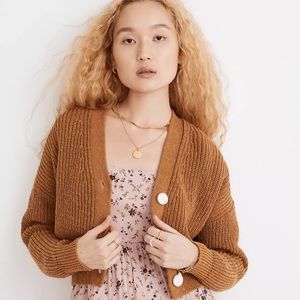 Madewell Greywood Cropped Cardigan Sweater